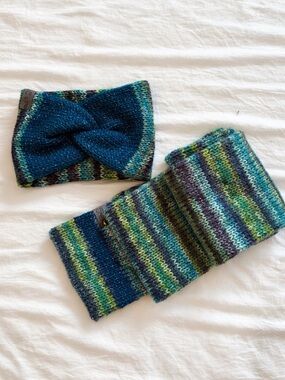Handmade Crochet Headband + Scarf Set